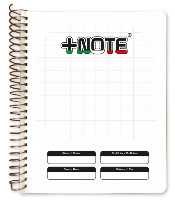 Big co-driver pacenote book +Note with metal spiral