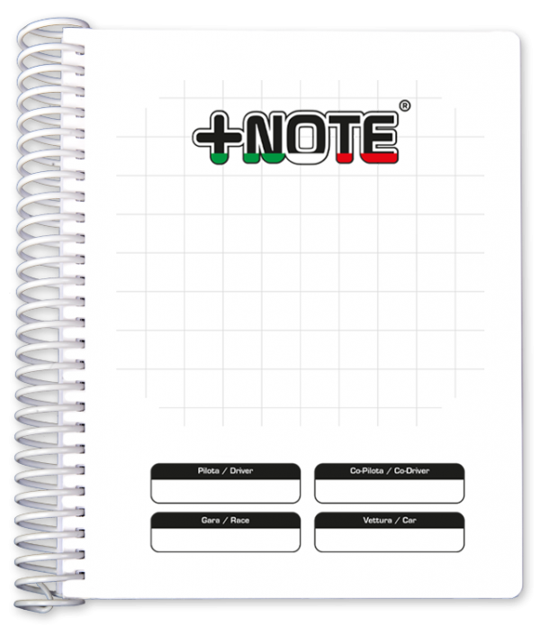 Big co-driver pacenote book +Note with plastic spiral