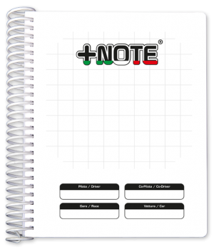 Quaderno note rally grande +Note con spirale in plastica