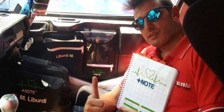 Testimonianza di Mirko Liburdi sul quaderno note rally per navigatore +Note