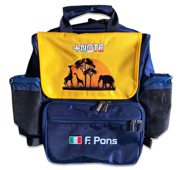Custom co-driver backpack bag +Note Evo, multicolour